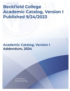 Beckfield College, Academic Catalog Addendum 2024